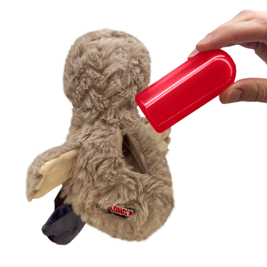 KONG Comfort Tykes Gosling Plush Dog Toy Durable Play - detail view