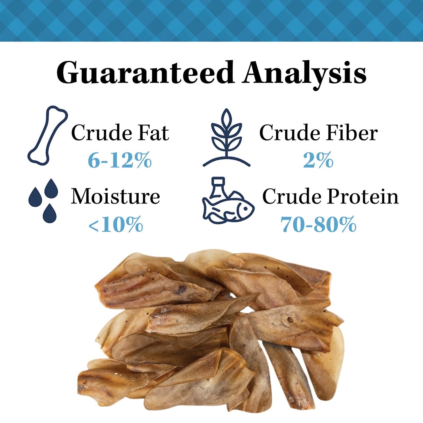 Royal Country Living Natural Cow Ears Dental Chews ๐