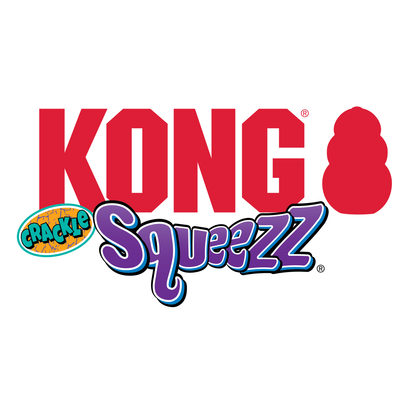 KONG Squeezz Crackle Bone Interactive Dog Toy 👑