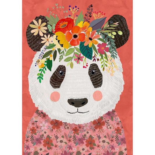 Cuddly Panda Floral Friends 1000 Piece Jigsaw Puzzle Heye