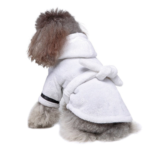 Pet Bathrob Dog Pajamas Sleeping Clothes Soft Pet Bath Drying Towel Clothes winter Warm pajamas for Puppy Dogs Quick Drying
