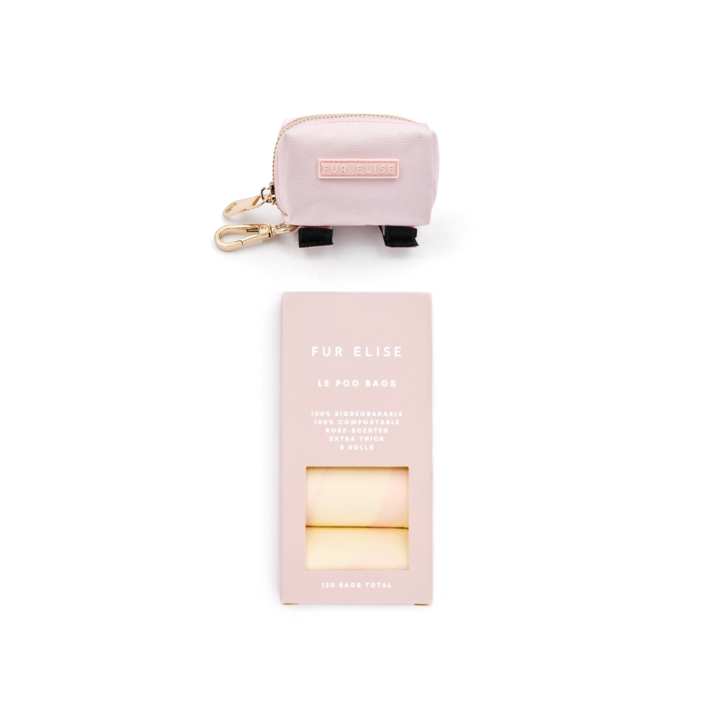 Le Poo Bundle - Rose - Pet Waste Dispenser - Elise Galleria