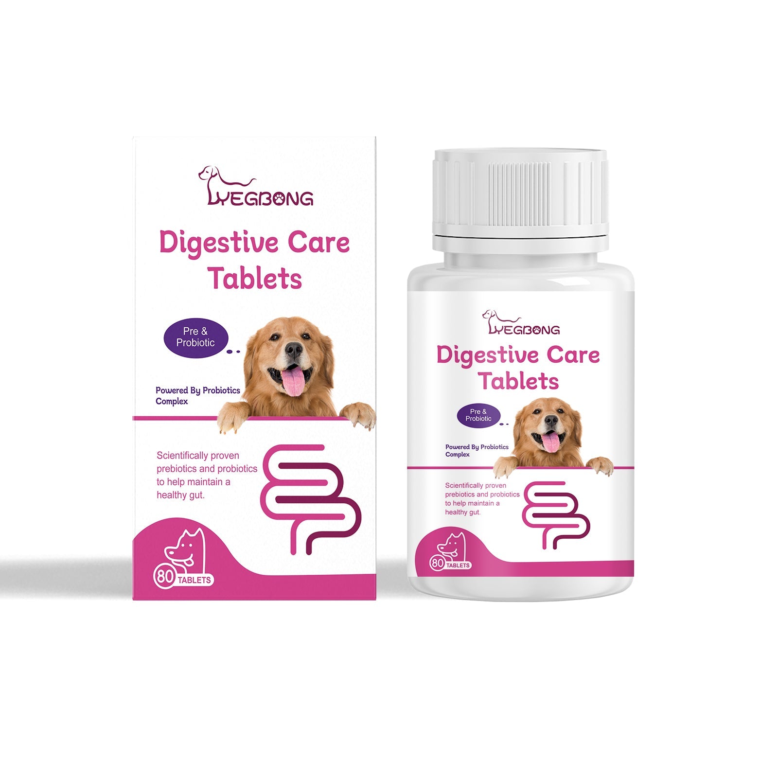 Dog Probiotic Tablets To Improve Intestinal Health, Balance Digestion And Absorption Of Pet Nutritional Supplements - Purrfect Pet Kingdom