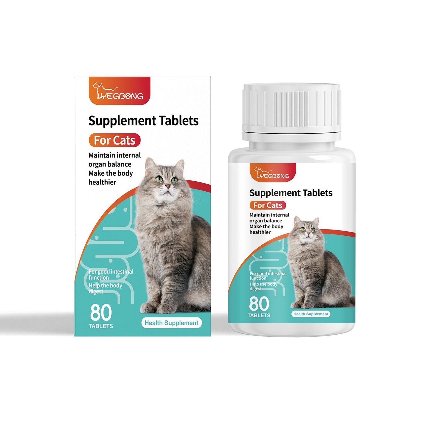 Cat Probiotic Tablets To Improve Intestinal Health, Balance Digestion And Absorption Of Pet Nutritional Supplements - Purrfect Pet Kingdom