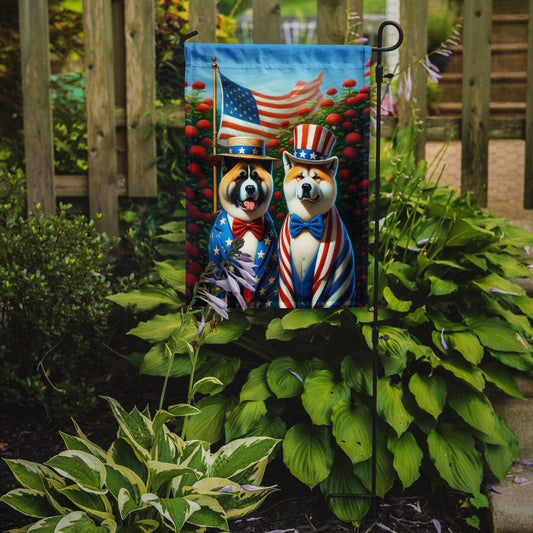 All American Akita Garden Flag – Dogs with American Flag Background by Caroline’s Treasures