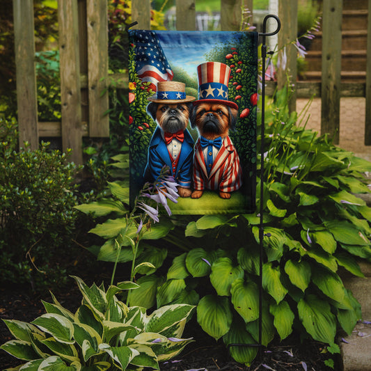 All American Brussels Griffon Garden Flag – Dogs with American Flag Background by Caroline’s Treasures