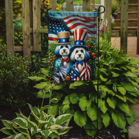 All American Havanese Garden Flag – Dogs with American Flag Background by Caroline’s Treasures