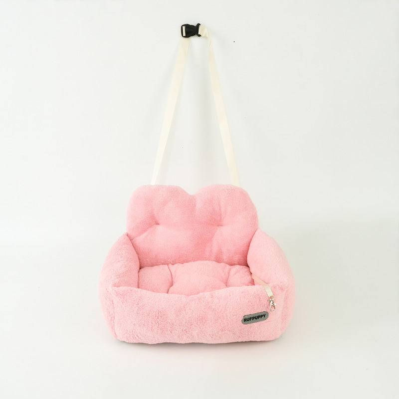 Foldable Pet Car Seat Hammock for Dogs and Cats - Safe Travel Carrier