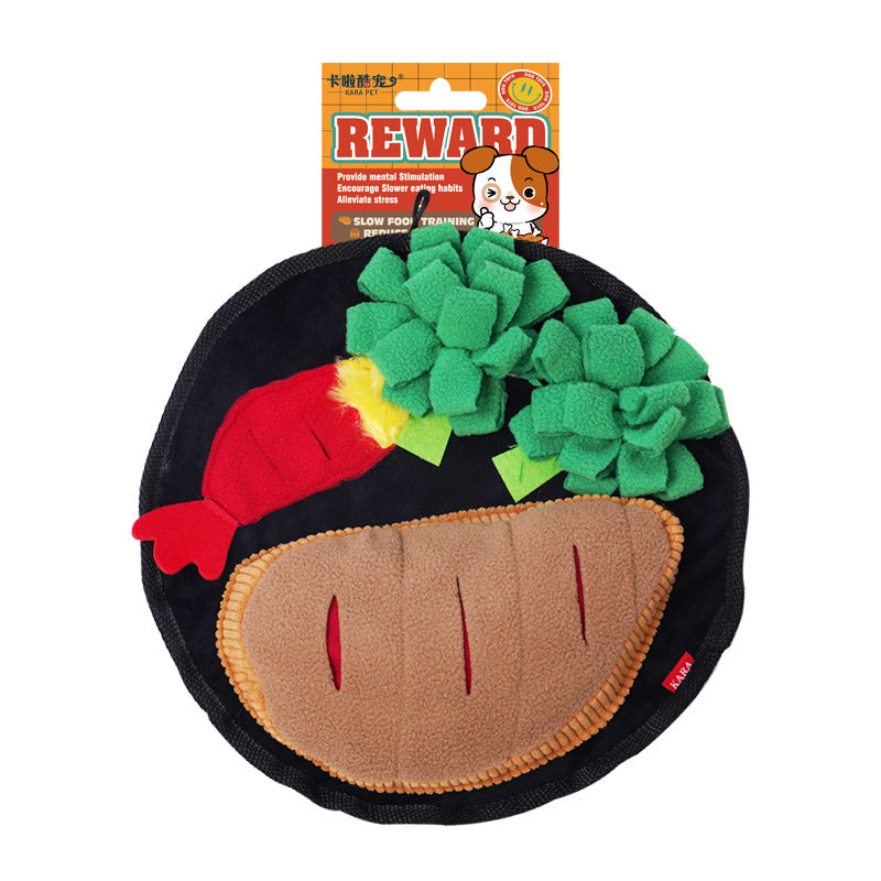 Dog sniffing mat hidden food sniffing blanket pet toy