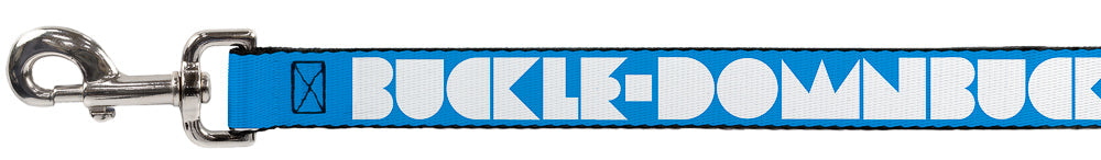 Dog Leash - Shapes Turquoise/White