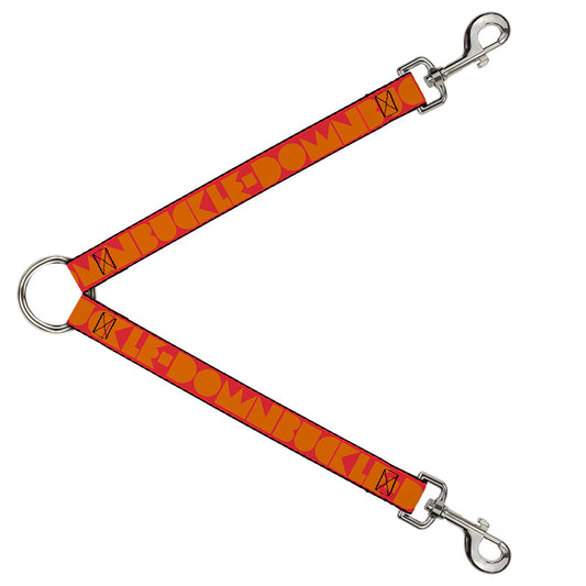 Dog Leash Splitter - BUCKLE - DOWN Shapes Red/Orange - Dog Leash Splitters - Buckle - Down