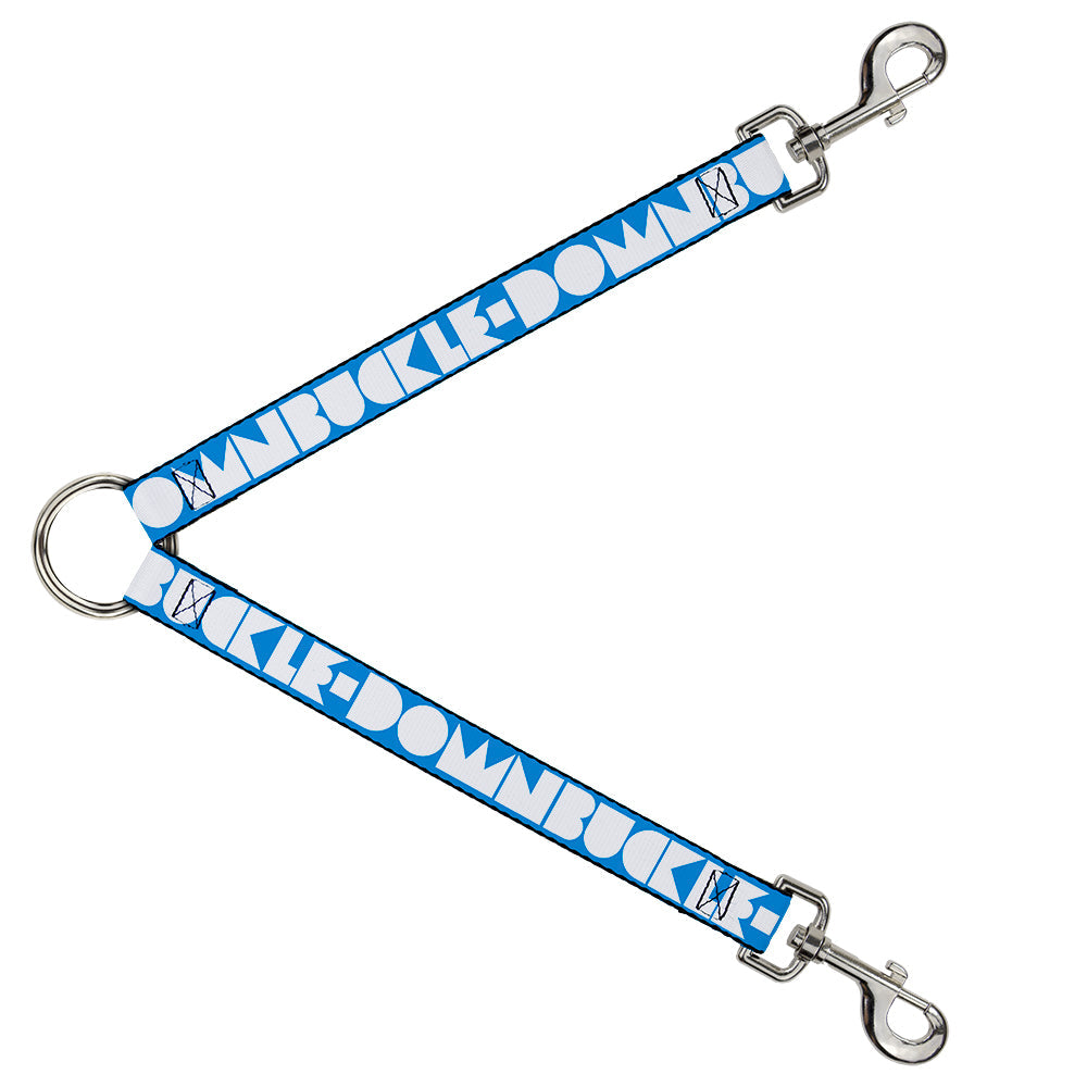 Dog Leash Splitter - BUCKLE - DOWN Shapes Turquoise/White - Dog Leash Splitters - Buckle - Down