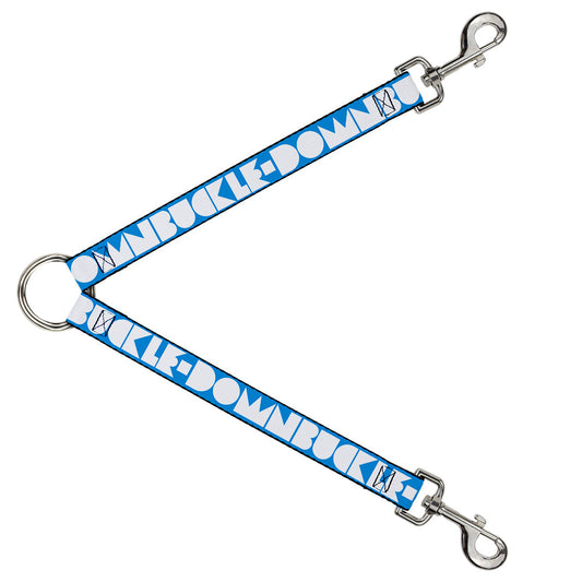 Dog Leash Splitter - BUCKLE - DOWN Shapes Turquoise/White - Dog Leash Splitters - Buckle - Down