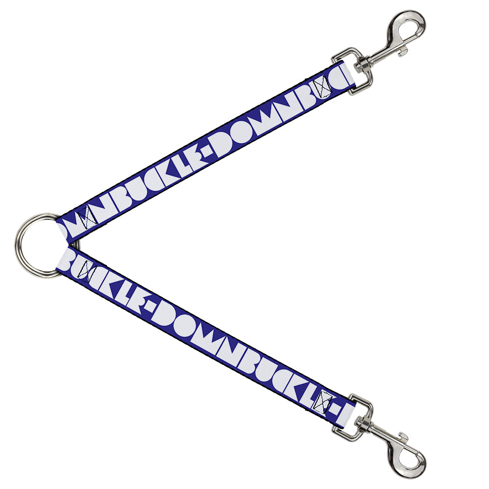 Dog Leash Splitter - BUCKLE - DOWN Shapes Blue/White - Dog Leash Splitters - Buckle - Down