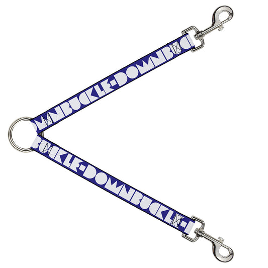 Dog Leash Splitter - BUCKLE - DOWN Shapes Blue/White - Dog Leash Splitters - Buckle - Down