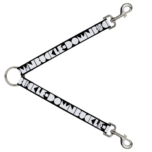 Dog Leash Splitter - BUCKLE - DOWN Shapes Black/White - Dog Leash Splitters - Buckle - Down