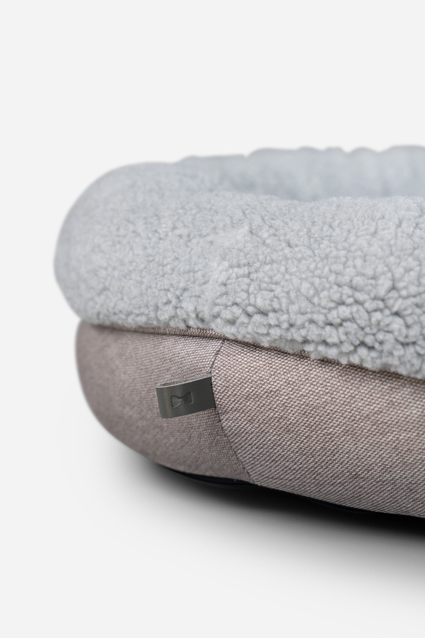 Purrfect Kingdom™ - Furry Gray Donut Pet Bed