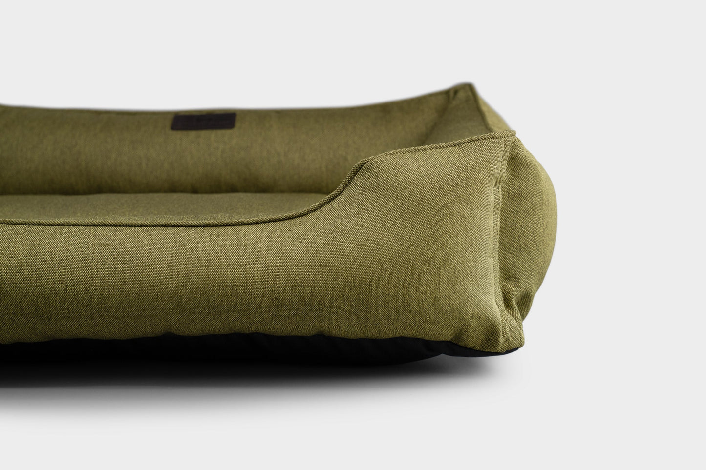 Purrfect Kingdom™ - Olive Cotton Bolster Pet Bed