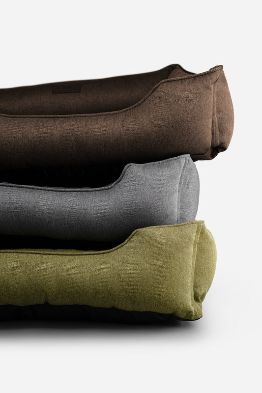 Dog Bed Cotton Sleeper Soft Gray Washable