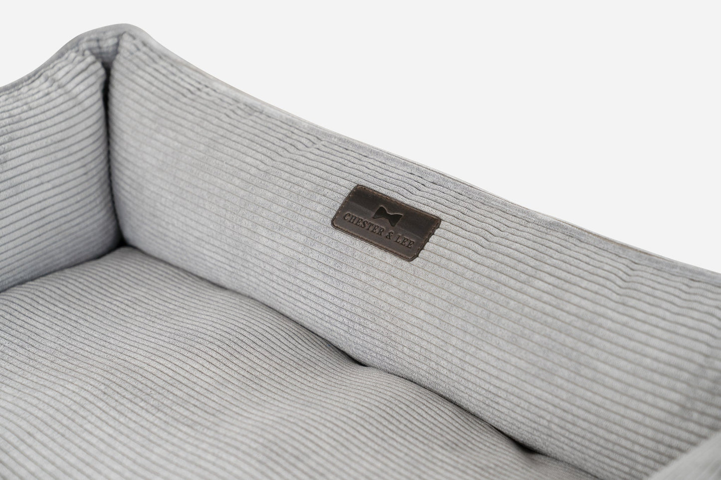Luxury Dog Bed Fancy Corduroy Sleeper Gray for Comfort, Supp - luxury dog bed view 7 for comfort and support
