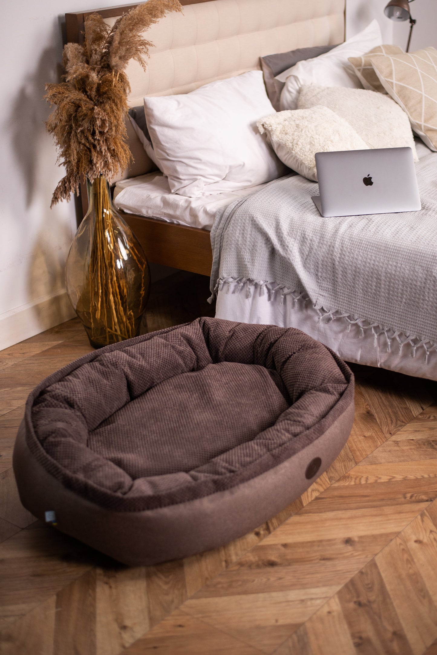 Luxury Dog Bed Cuddly Bagel for Comfort, Support & Style - luxury dog bed view 7 for comfort and support