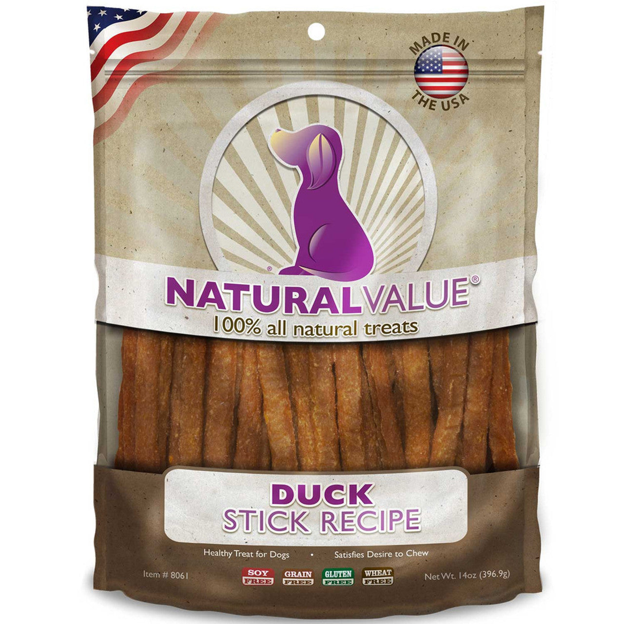 Loving Pets Natural Value Duck Sticks Dog Treats (14oz) - Loving Pets Dog Treats - The Family Pet