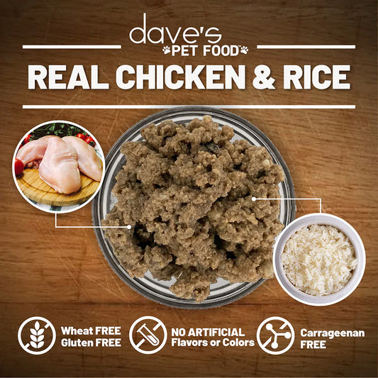 Daves Restricted Diet Bland for Dogs – Chicken and Rice (13.2oz)