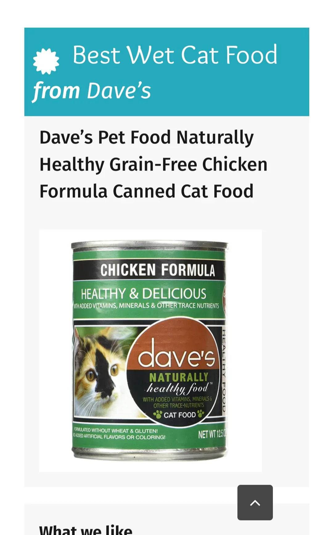 Dave's Naturally Healthy Chicken Dinner Paté Wet Cat Food