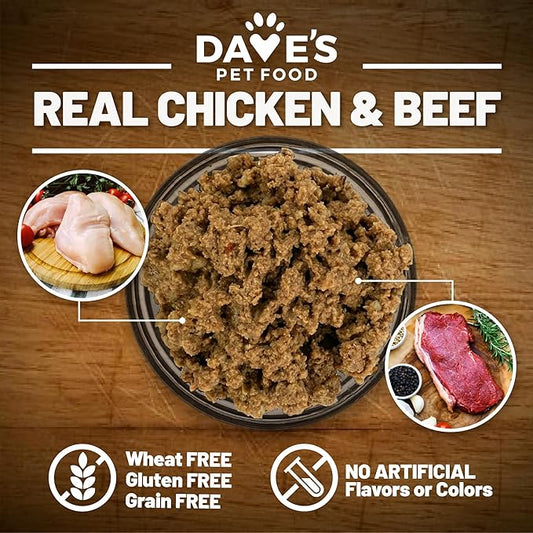 Daves 95% Chicken Beef Wet Dog 13oz
