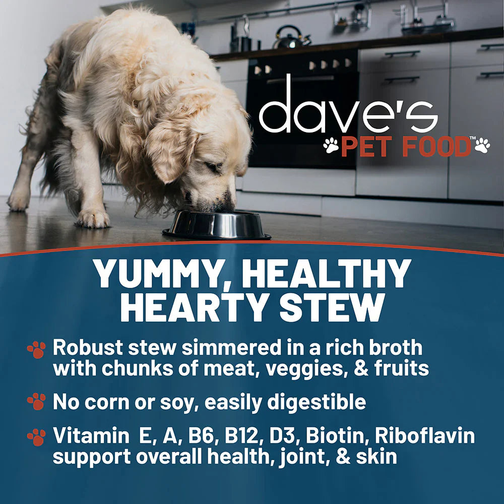 Stewlicious Meaty Beefy Stew For Dogs (13.2oz) - Wet Dog Food - The Family Pet