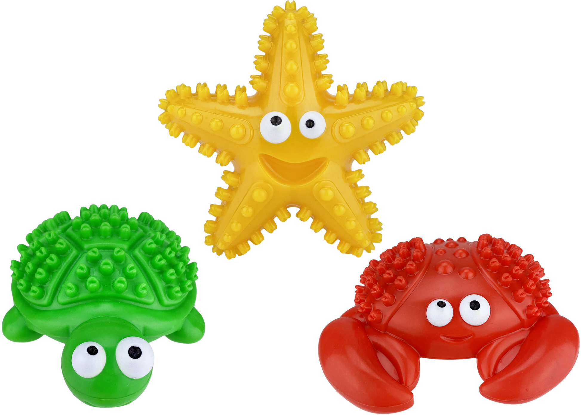 Multipet Deep Sea Teethers Assortment - Assorted Animals 6" - Multipet Dog Toys - The Family Pet
