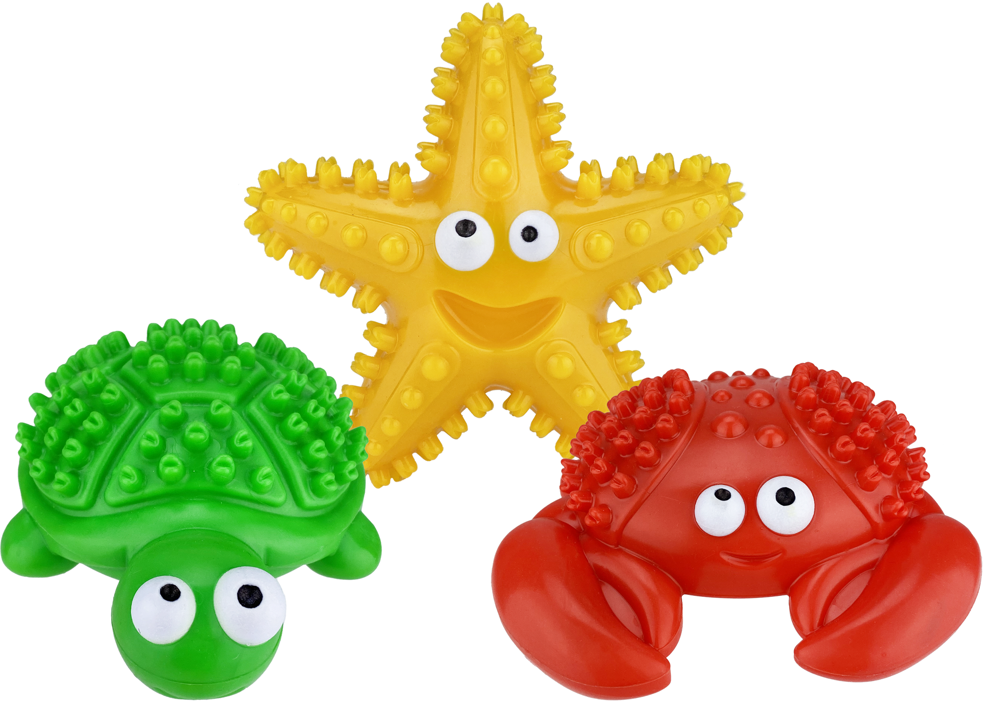 Multipet Deep Sea Teethers Assortment - Assorted Animals 6" - Multipet Dog Toys - The Family Pet