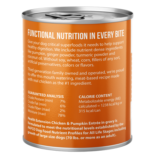Digestive Support, Chicken & Pumpkin Entr?e in Gravy 9oz