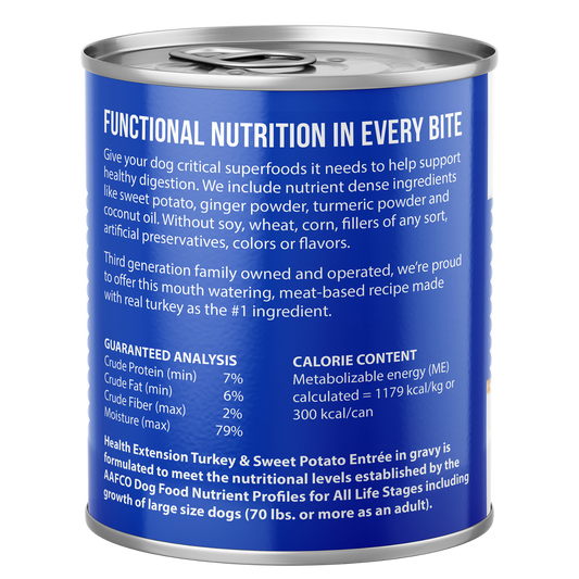 Digestive Support, Turkey & Sweet Potato Entrée in Gravy 9oz
