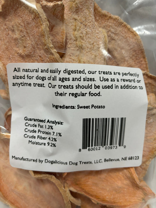 Dog Chips- Large bag - Sweet Potato