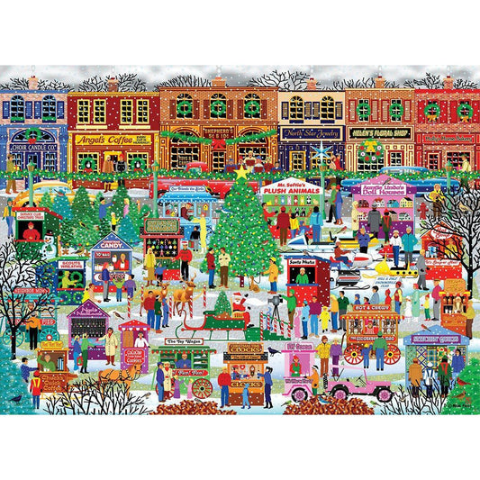 Downtown Holiday Festival 500 Piece Jigsaw Puzzle Eurographics