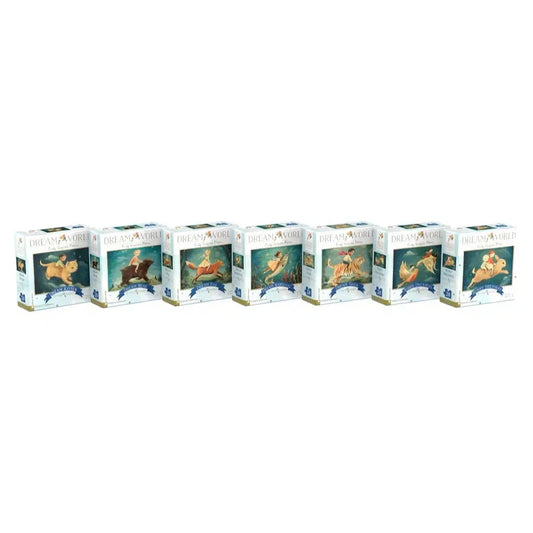Dream World Collector's Set of 7 Animal 20 Piece Mini Jigsaw Puzzles NYPC
