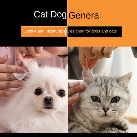 Gentle Pet Grooming Wipes for Sensitive Dog Cat Eyes Ears