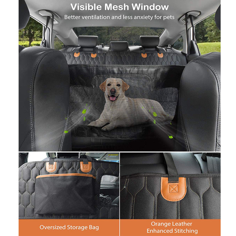 Four in one detachable pet car cushion waterproof dirt proof and scratch resistant rear trunk seat cushion for passenger seat - Purrfect Pet Kingdom