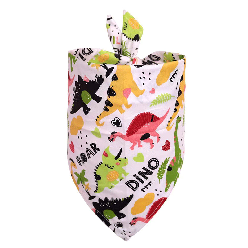 Pet Accessories Summer Pet Drool Towel Fruit Style Pet Scarf Pure Cotton Dog Triangle Scarf - Purrfect Pet Kingdom