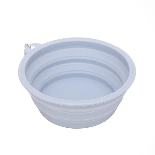 Dog Feeders Folding Silicone Bowl Outdoor Travel Foldable Portable Cat Dog Food Water Container Feeding Tray Bowl Pet Supplies