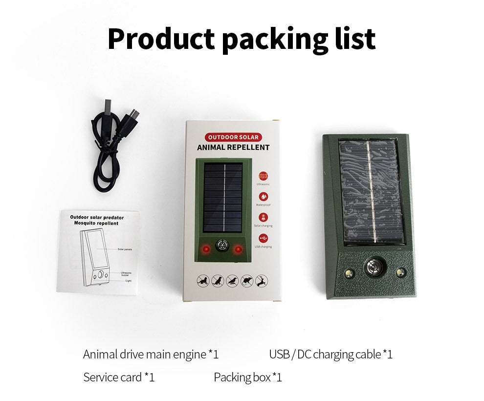 Ultrasonic mouse repeller Outdoor LED red and white flash bird repeller Ultrasonic dog repeller Cat repeller - Purrfect Pet Kingdom