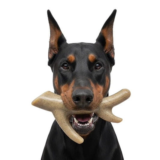 Ever Antler Nylon Chew Bone | Elk Antler Shaped Dog Toy for Aggressive Chewers | SodaPup-Purrfect Pet Kingdom