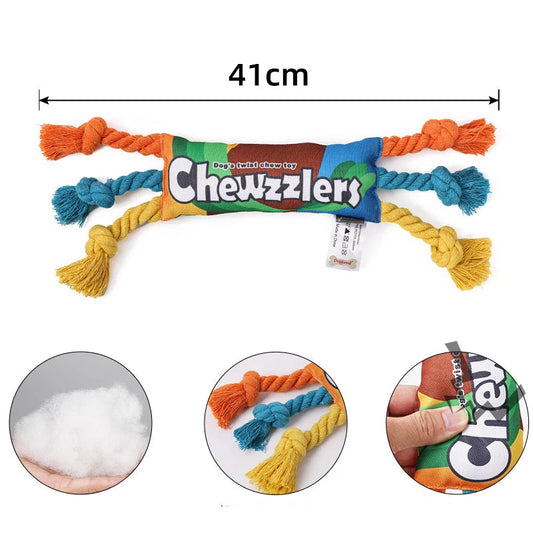 Puppy Dogs Toys Puppy colorful Cotton Chew Rope Knot Toy