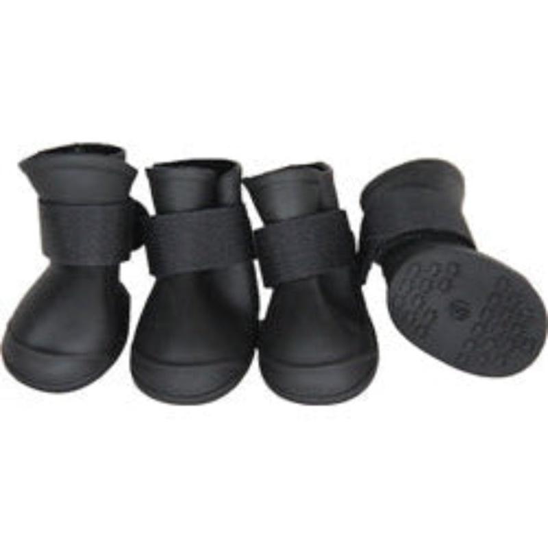 Protective Multi-Usage All-Terrain Rubberized Dog Shoes - Blk