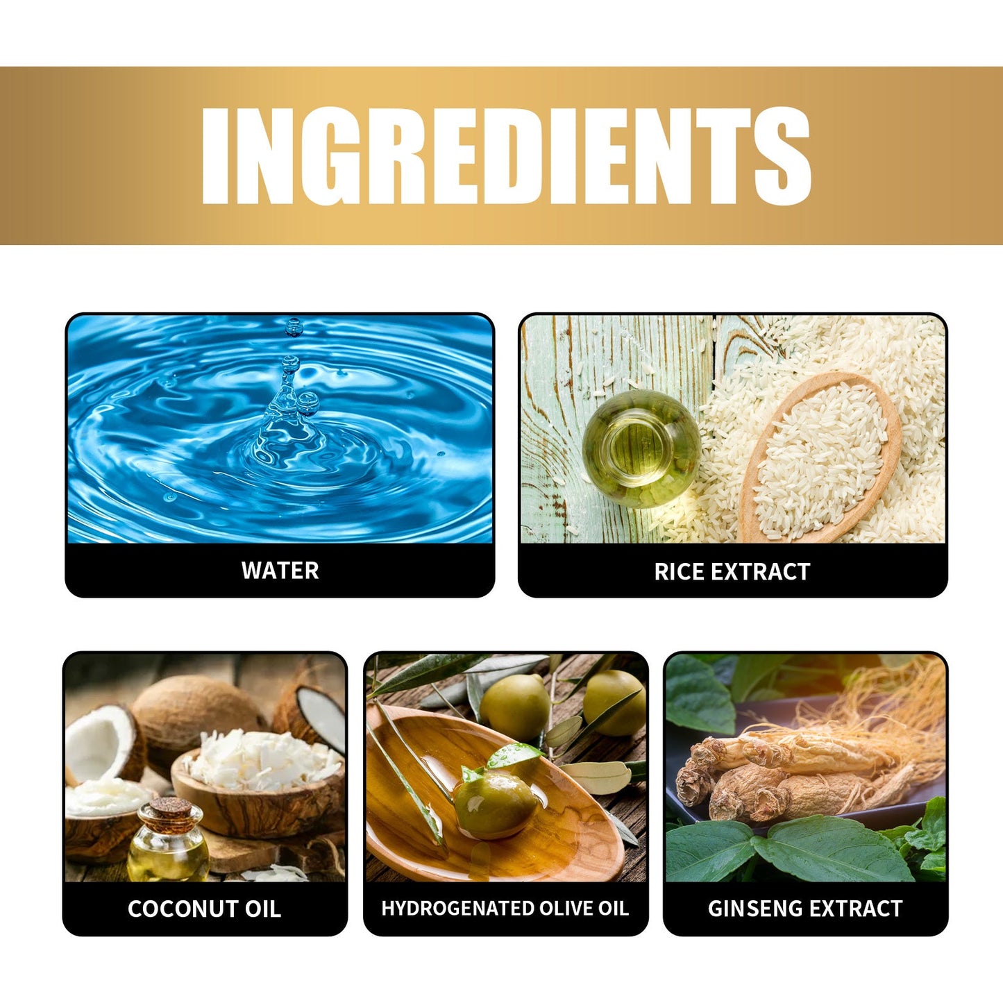 WIYUN Hair Rice Water Cream, Scalp Massage Hydrating And Moisturizing Hair Roots Repair Dry Hair Impetuous Smooth Hair Care