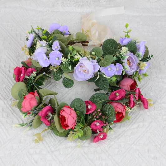 European and American style brides, sweet flower garlands, hair accessories, photography, photography, travel, hairbands, super fairy wedding dresses, dress accessories