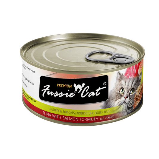 Fussie Cat Premium - Tuna With Salmon Formula In Aspic (2.82oz) - Fussie Cat Wet Cat Food - The Family Pet