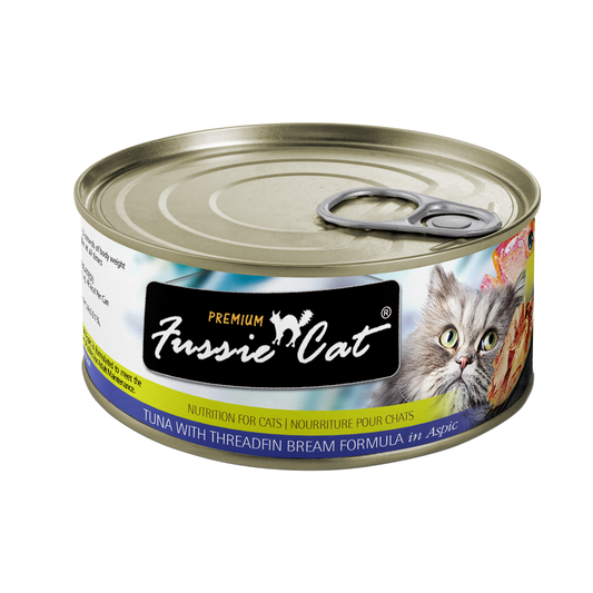 Fussie Cat Premium - Tuna With Threadfin Bream Formula In Aspic (2.8oz) - Wet Cat Food - The Family Pet
