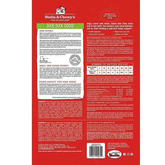 Stella & Chewy's Freeze Dried Dinner Patties Duck Dog Food (5.5oz) - Freeze Dried Dog Food - The Family Pet